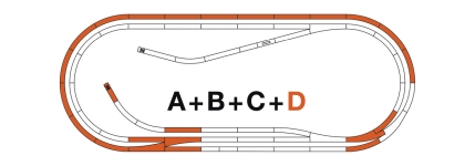 Roco 42022 - H0 - Roco-Line mit Bettung, Gleisset D